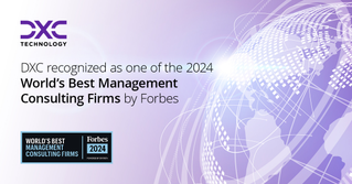 Promo card of Forbes list of World's Best Management Consulting Firms 2024 | DXC Technology